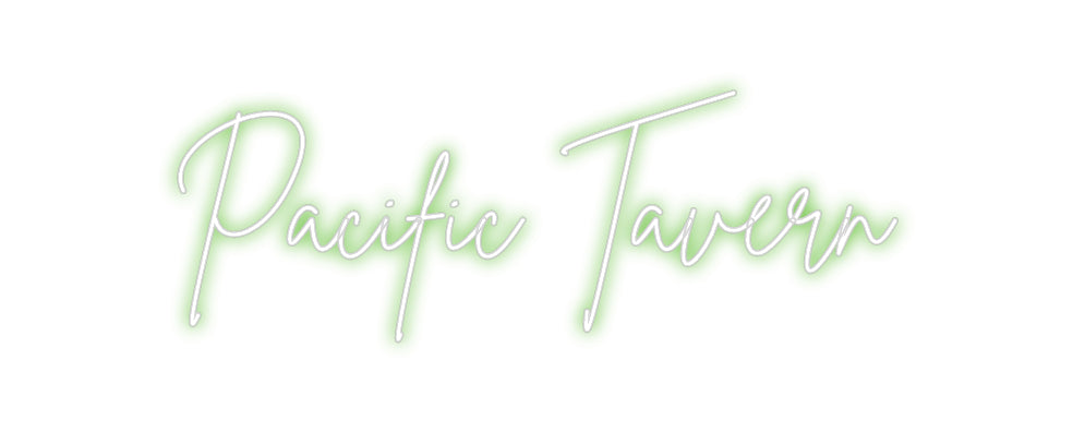 Custom Neon Sign Online Editor Pacific Tavern