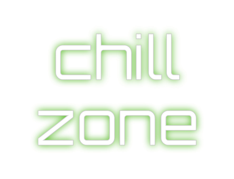 Custom Neon Sign Online Editor chill
zone