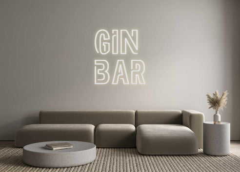 Custom Neon Sign Online Editor gin
bar
