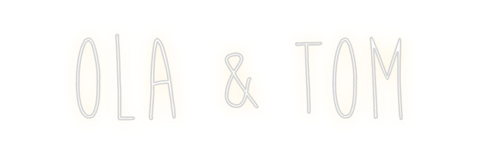 Custom Neon Sign Online Editor Ola & Tom