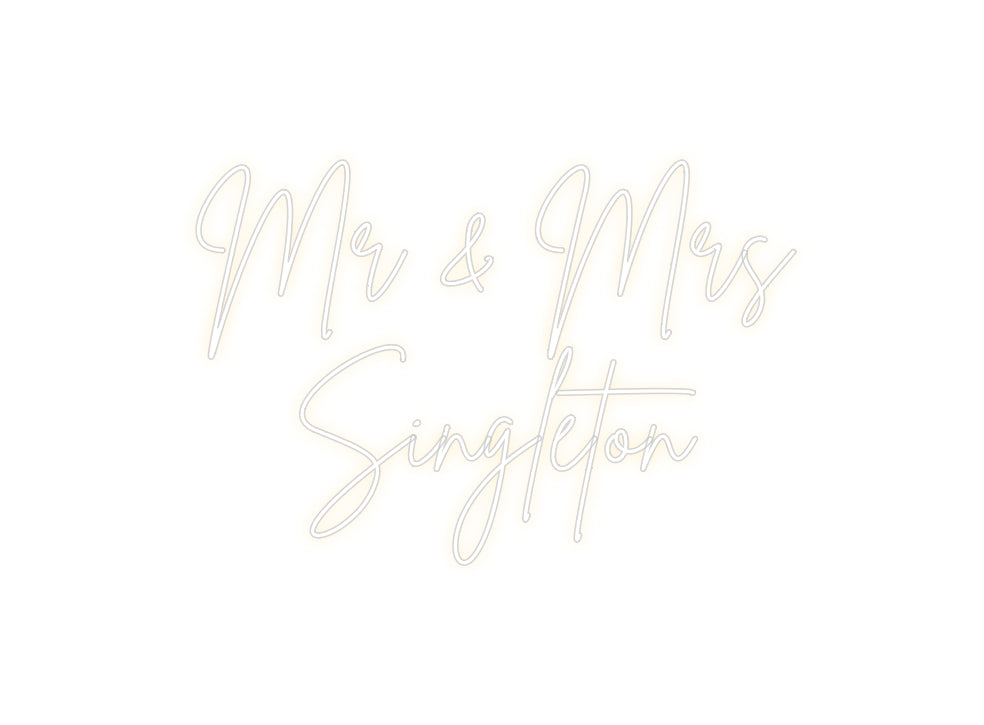 Custom Neon Sign Online Editor Mr & Mrs
Si...