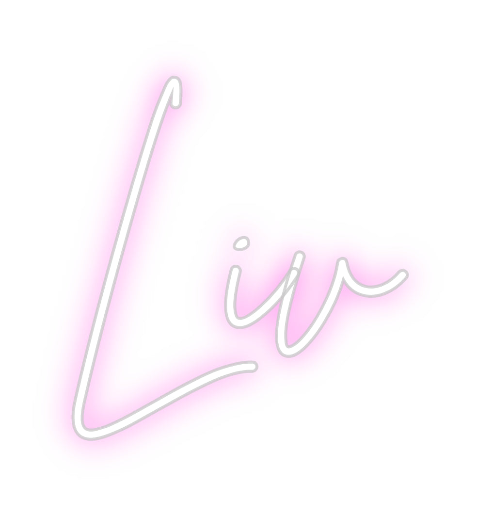 Custom Neon Sign Online Editor Liv
