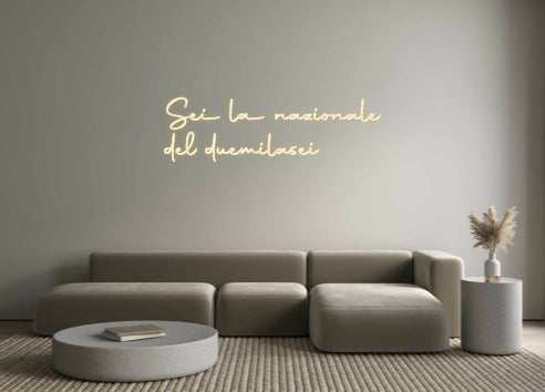 Custom Back Lit Neon Sign Online Editor Sei la nazion...
