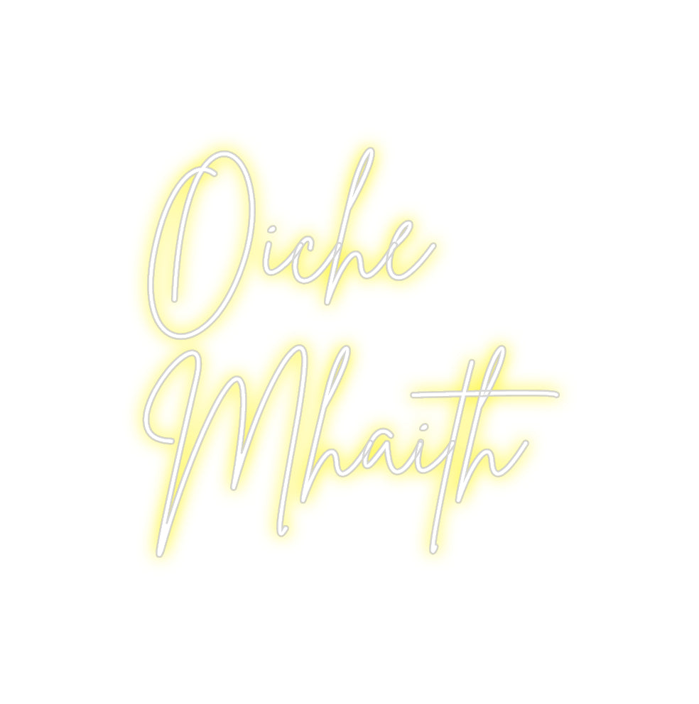 Custom Neon Sign Online Editor Oíche
Mhaith