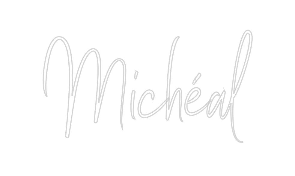 Custom Neon Sign Online Editor Michéal