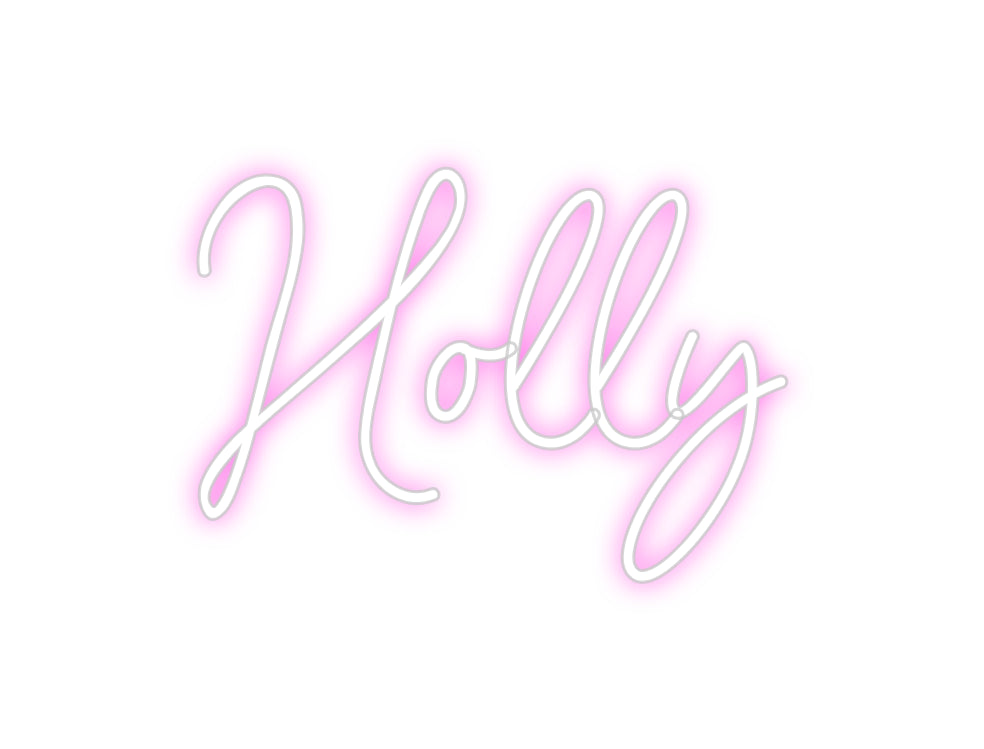 Custom Neon Sign Online Editor Holly