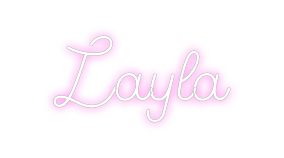 Custom Neon Sign Online Editor Layla