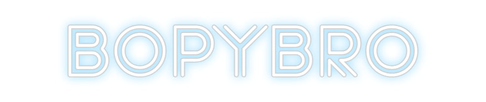 Custom Neon Sign Online Editor BopyBro