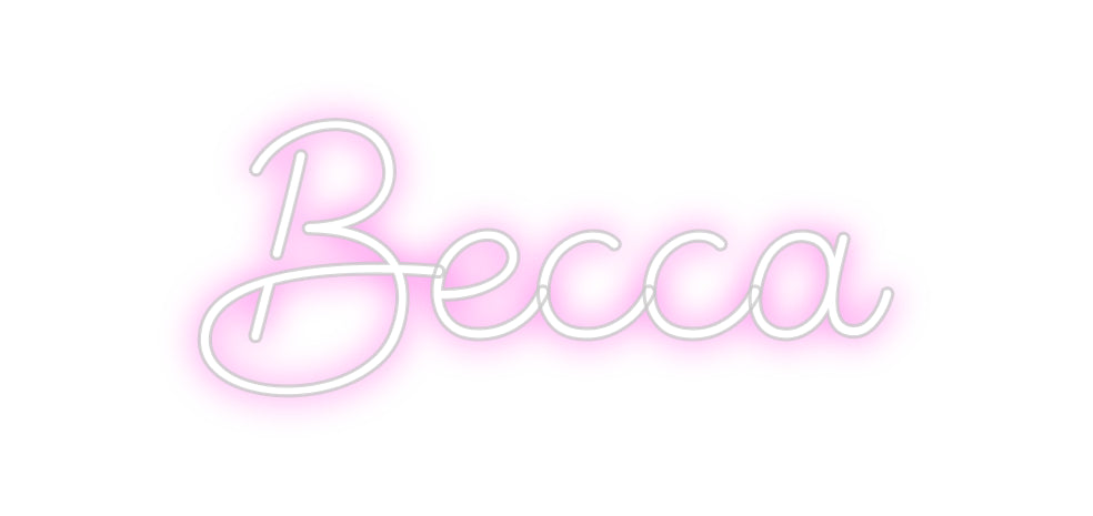 Custom Neon Sign Online Editor Becca