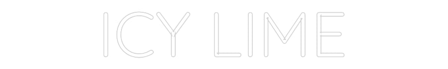 Custom Neon Sign Online Editor ICY LIME