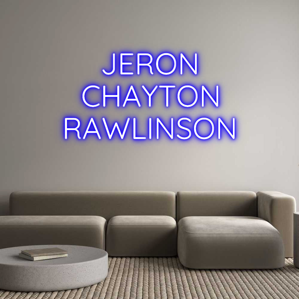 Custom Neon Sign Online Editor JERON
CHAYT...