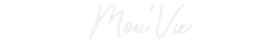 Custom Neon Sign Online Editor Mou’Vie