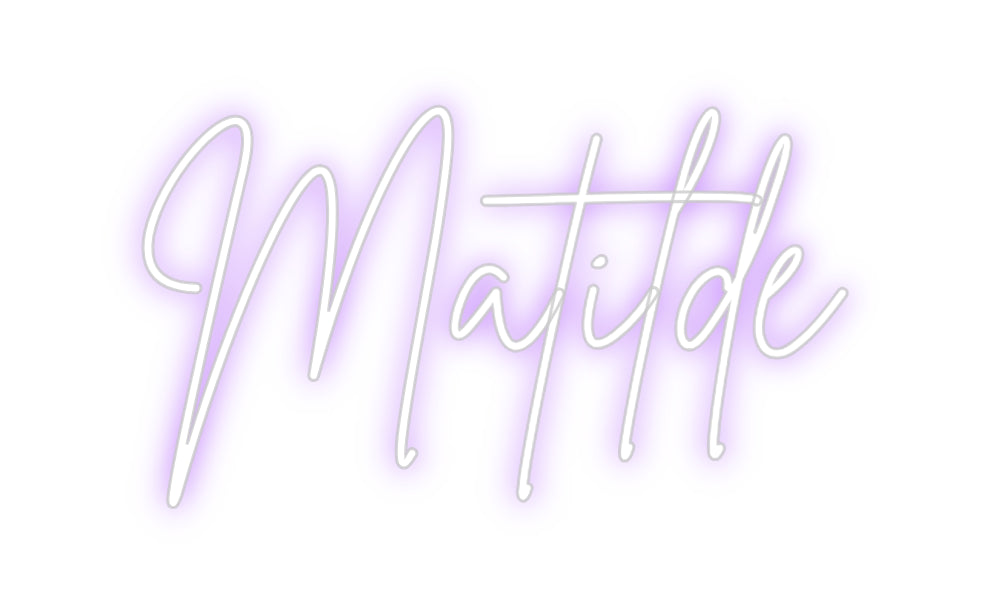 Custom Neon Sign Online Editor Matilde