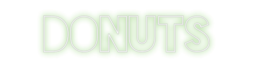 Custom Neon Sign Online Editor DONUTS