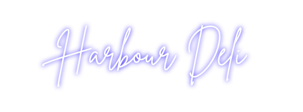 Custom Neon Sign Online Editor Harbour Deli