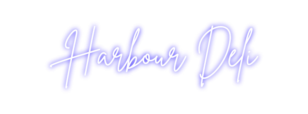 Custom Neon Sign Online Editor Harbour Deli