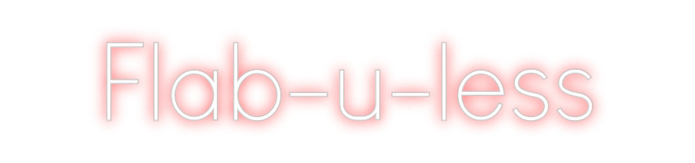 Custom Neon Sign Online Editor Flab-u-less