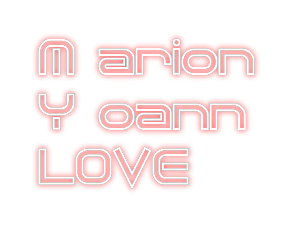 Custom Back Lit Neon Sign Online Editor M arion
Y oa...