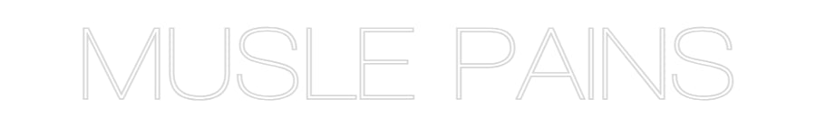 Custom Neon Sign Online Editor MUSLE PAINS