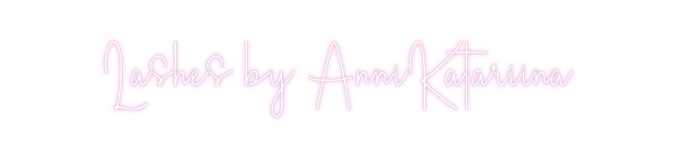 Custom Neon Sign Online Editor Lashes by Ann...