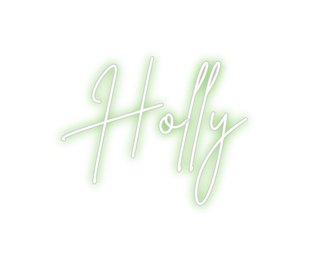 Custom Neon Sign Online Editor Holly