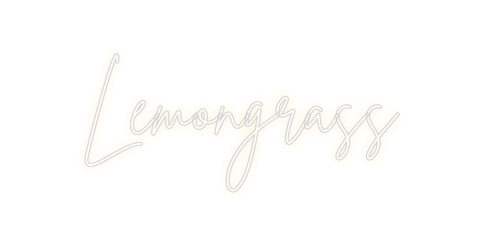 Custom Neon Sign Online Editor Lemongrass