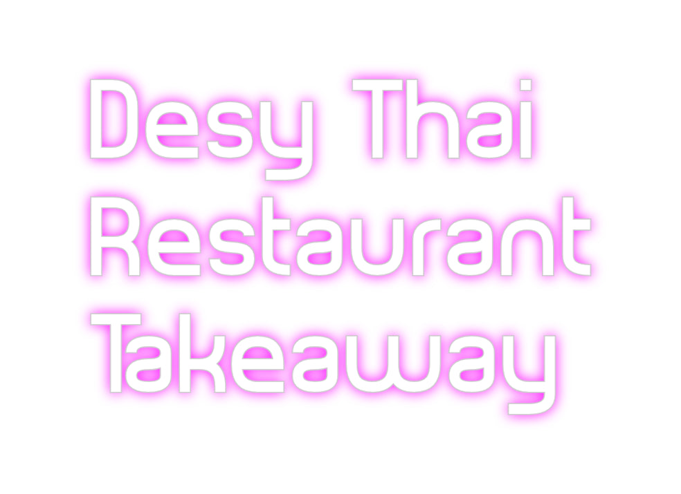 Custom Back Lit Neon Sign Online Editor Desy Thai
Re...