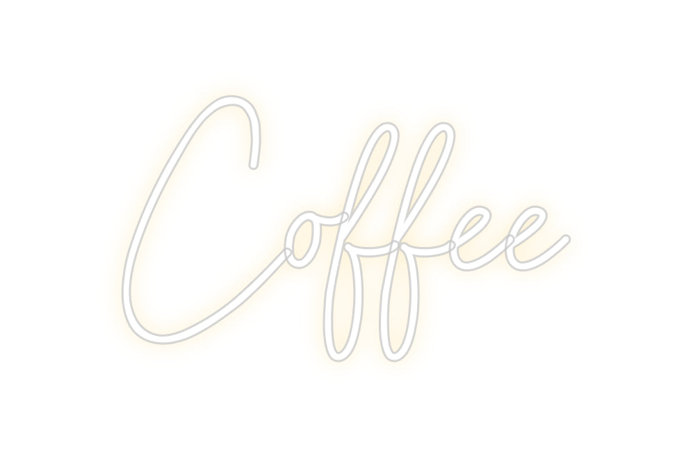 Custom Neon Sign Online Editor Coffee