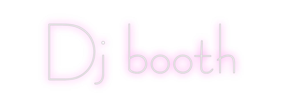Custom Neon Sign Online Editor Dj booth
