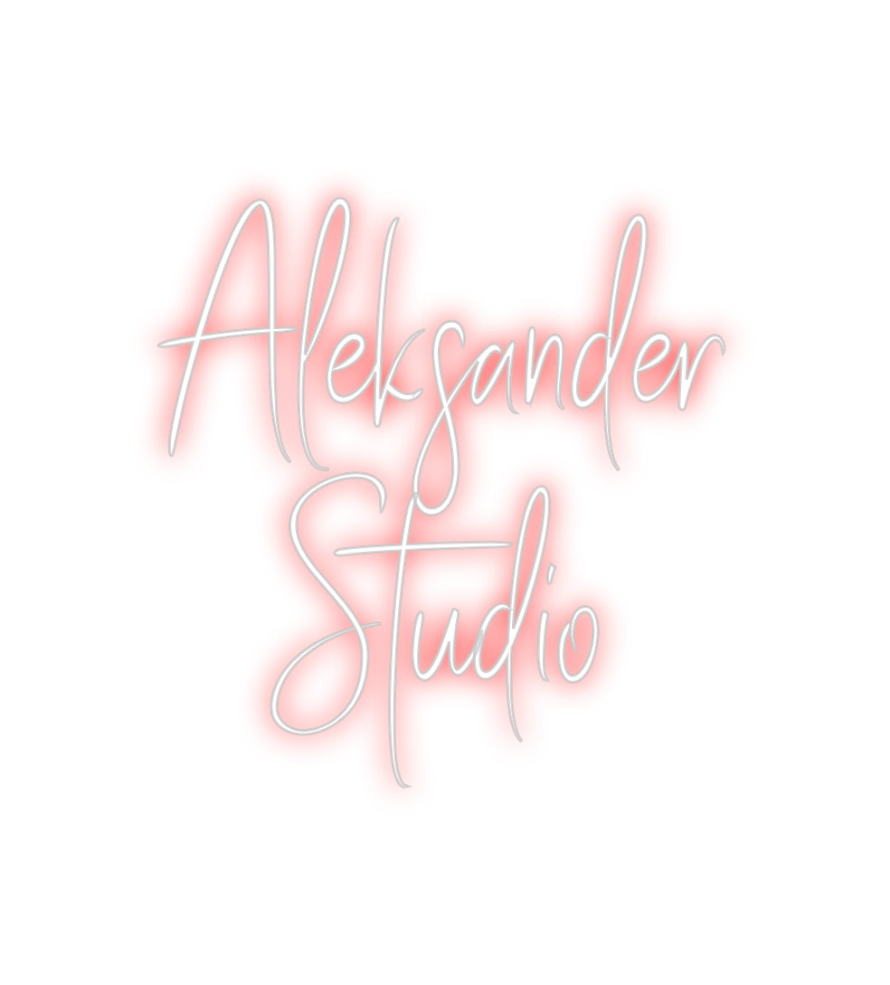 Custom Neon Sign Online Editor Aleksander
S...