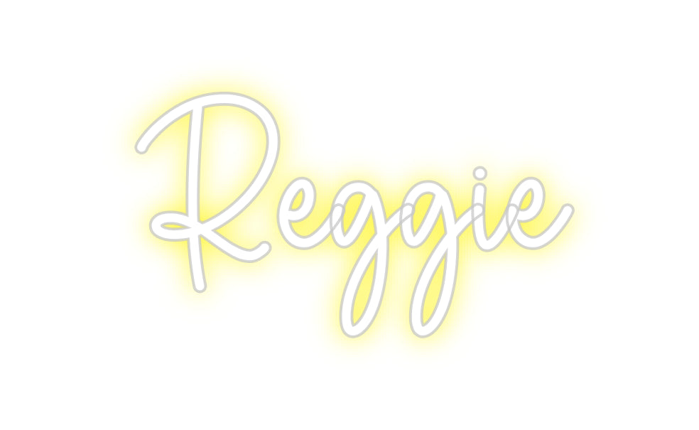 Custom Neon Sign Online Editor Reggie