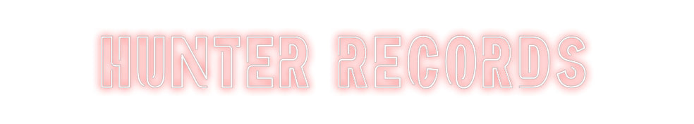 Custom Neon Sign Online Editor HUNTER RECORDS