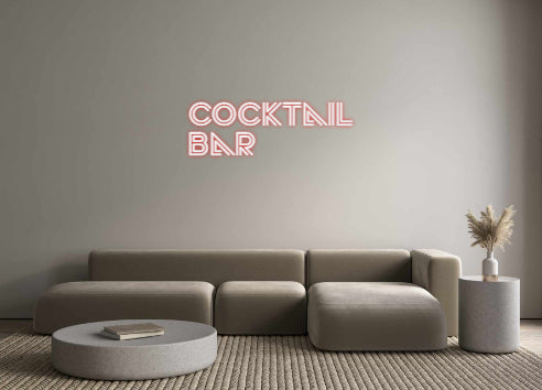 Custom Back Lit Neon Sign Online Editor Cocktail
Bar