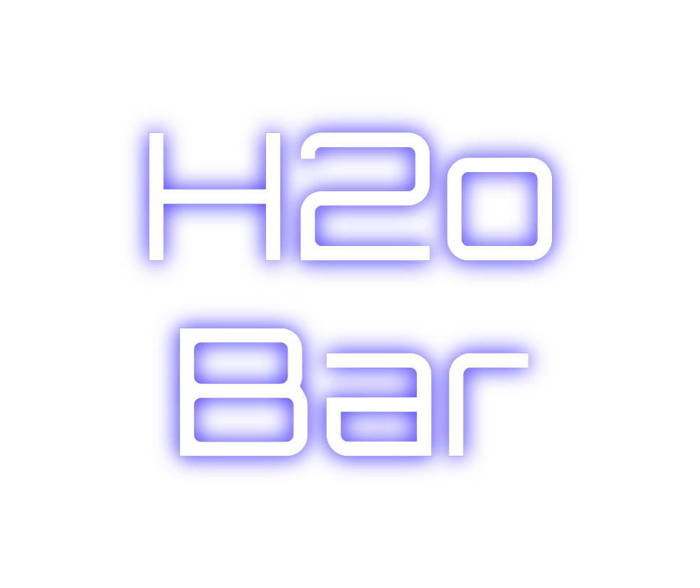 Custom Neon Sign Online Editor H2o
Bar