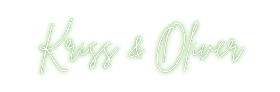 Custom Neon Sign Online Editor Kriss & Oliver