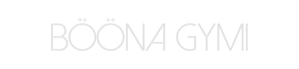Custom Neon Sign Online Editor BÖÖNA GYMI
