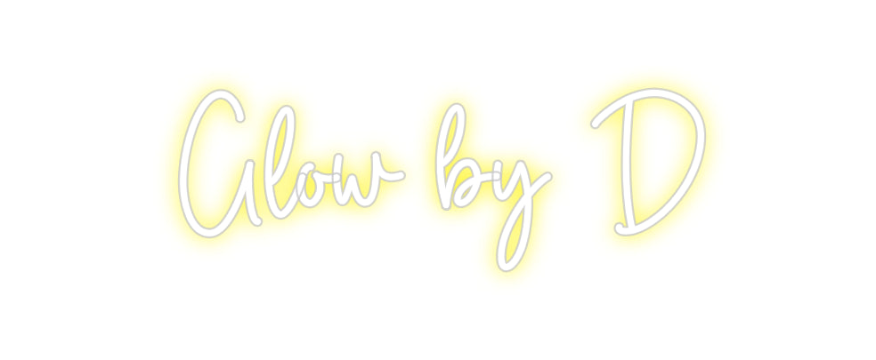 Custom Neon Sign Online Editor Glow by D