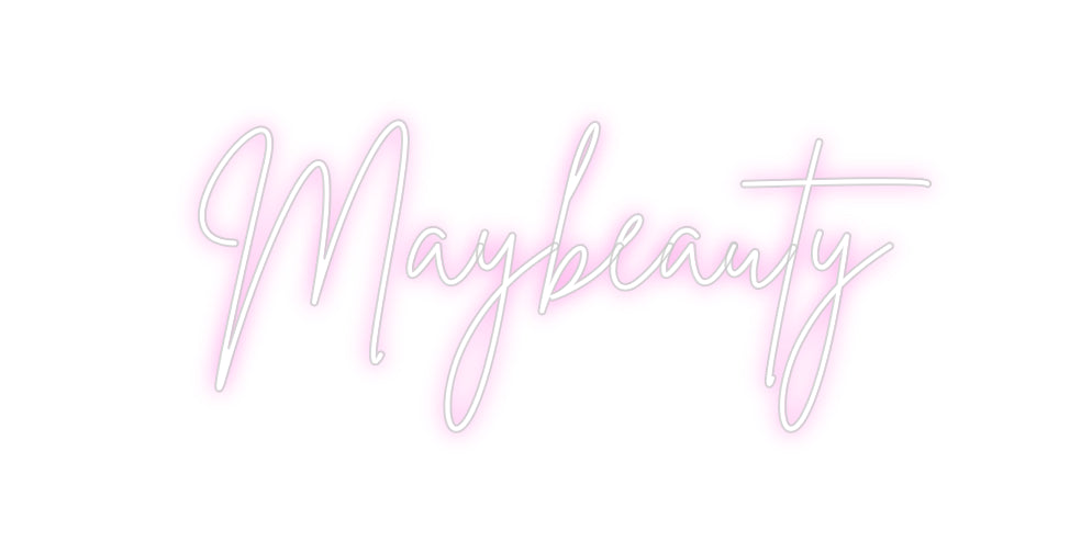 Custom Neon Sign Online Editor Maybeauty