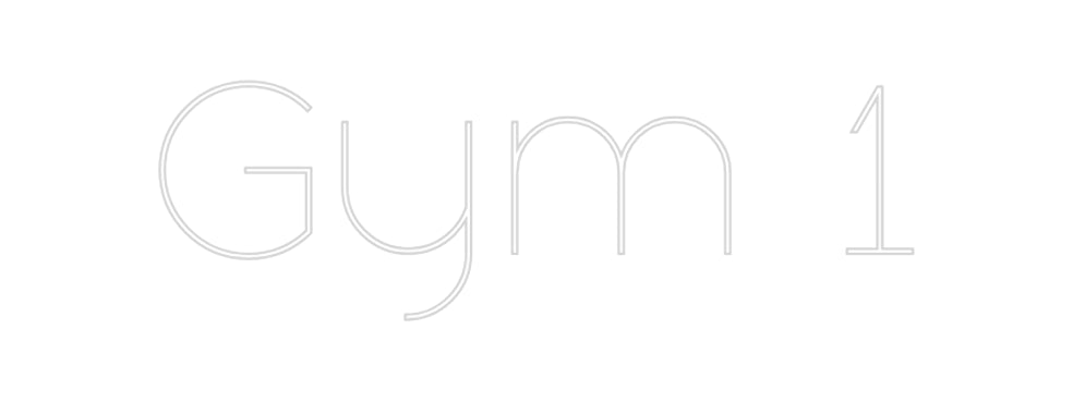 Custom Neon Sign Online Editor Gym 1