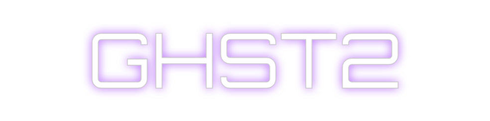 Custom Neon Sign Online Editor GHST2