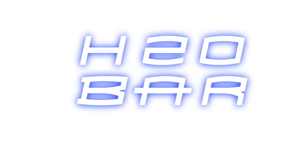 Custom Back Lit Neon Sign Online Editor H2o
Bar