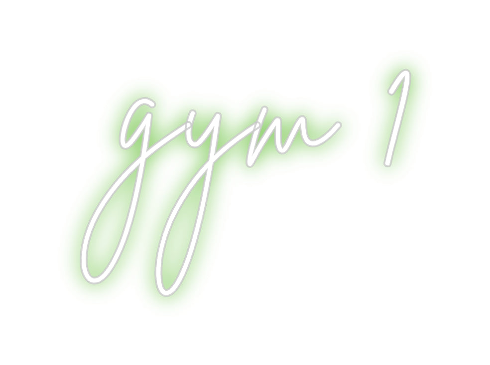 Custom Neon Sign Online Editor gym 1