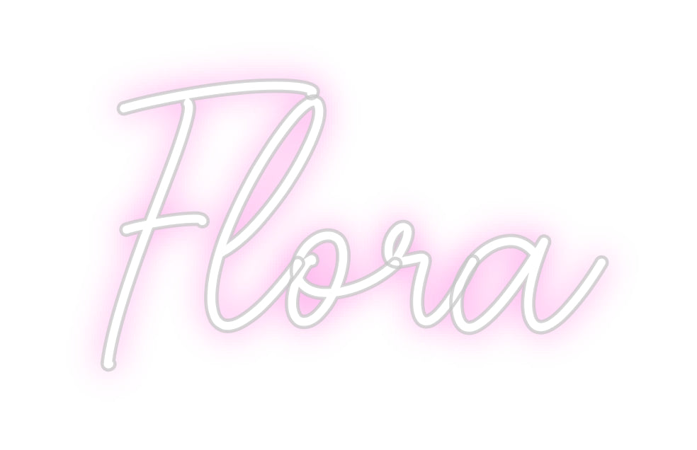 Custom Neon Sign Online Editor Flora