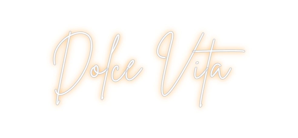 Custom Neon Sign Online Editor Dolce Vita