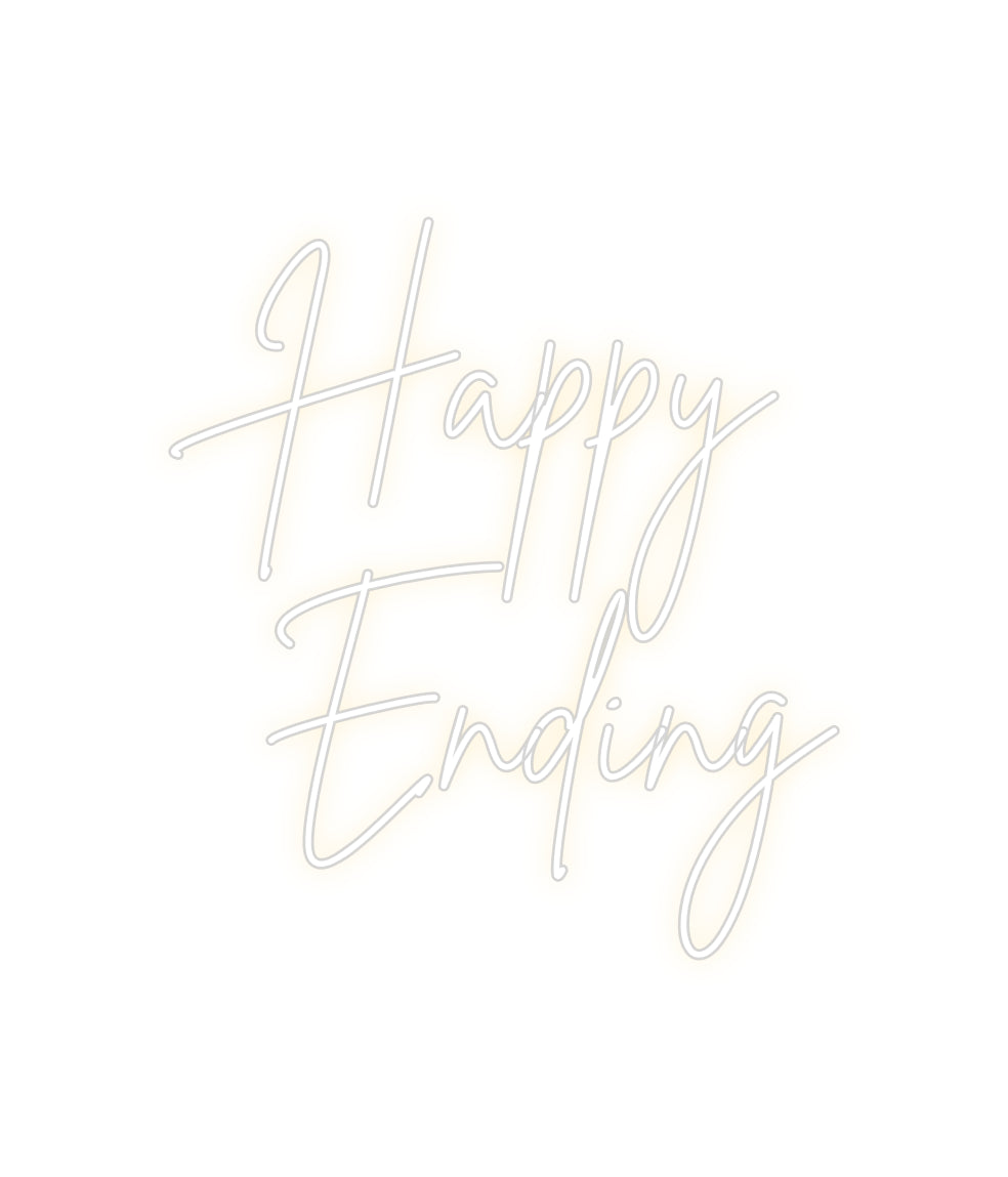 Custom Neon Sign Online Editor Happy
Ending