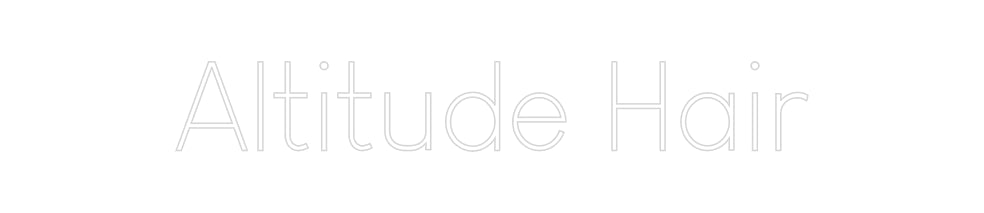 Custom Neon Sign Online Editor Altitude Hair
