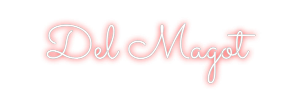 Custom Neon Sign Online Editor Del Magot