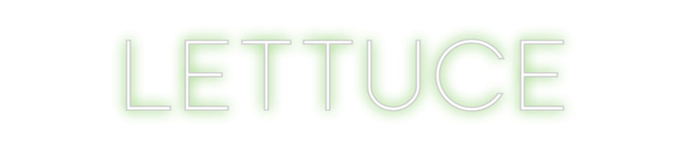 Custom Neon Sign Online Editor Lettuce