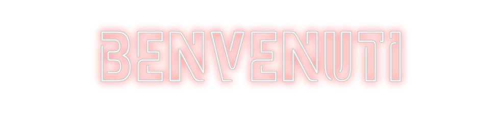 Custom Back Lit Neon Sign Online Editor benvenuti