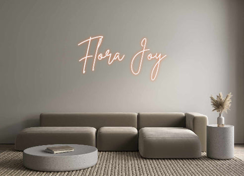 Custom Neon Sign Online Editor Flora Joy